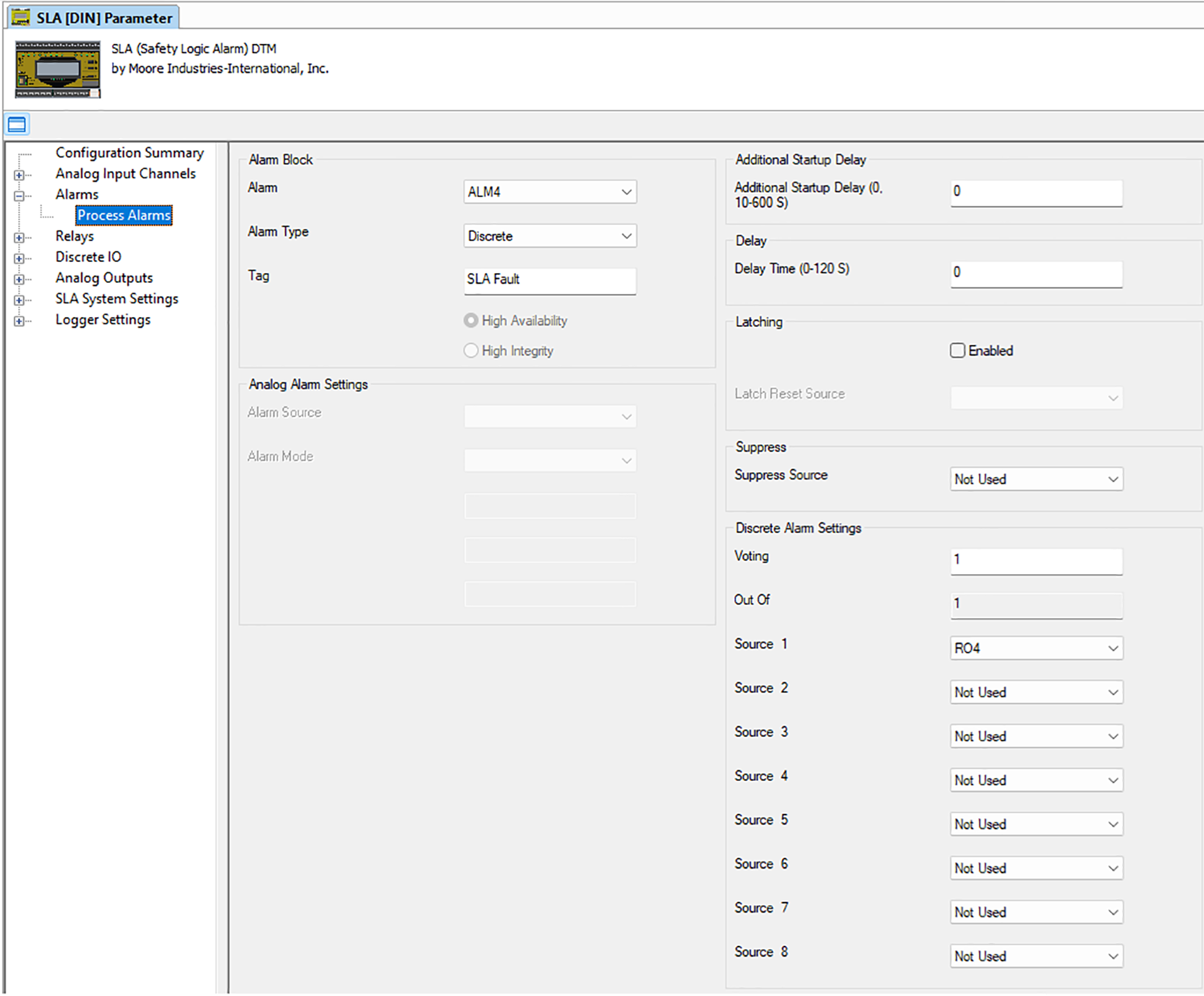 Figure 5 Fault Alarm