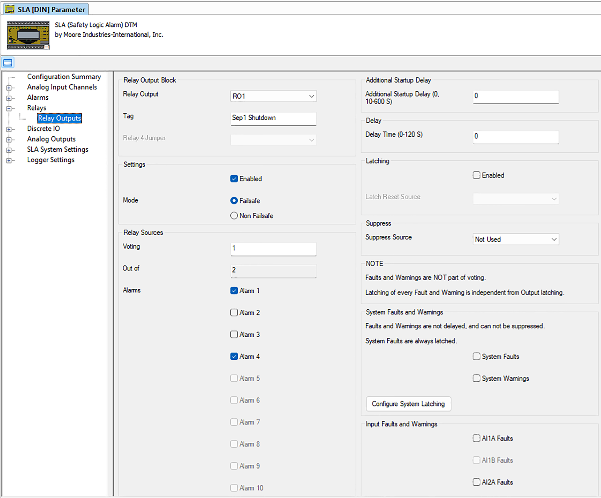 Figure 6 Relay Outputs