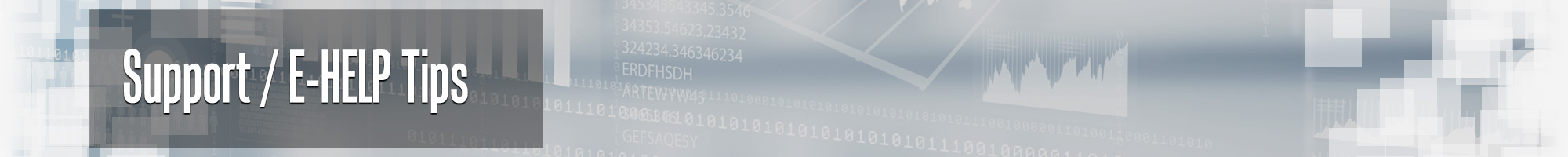 Support EHELP Tips