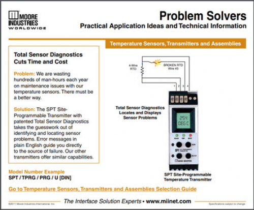 Total Sensor Diagnostics Cuts Time and Cost