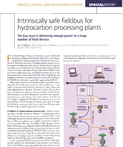 Intrinsically Safe Fieldbus for Hydrocarbon Plants