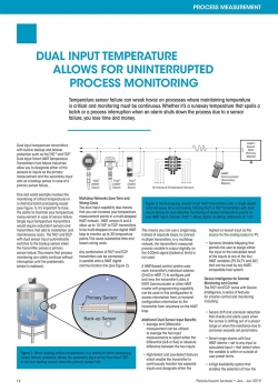 Temperature sensor failure can wreak havoc on processes